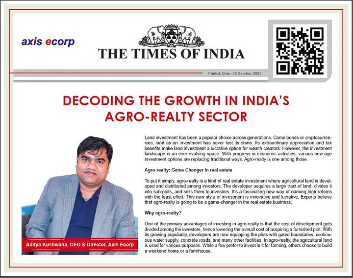 Decoding the Growth in India’s Agro-Realty Sector